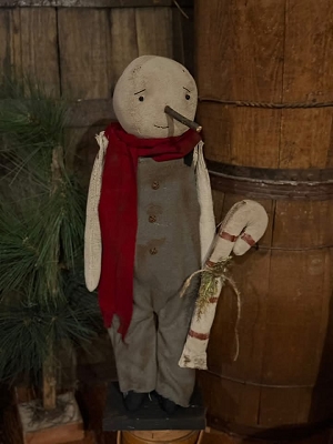 Snowman Snow Boy w/ Candy Cane 21